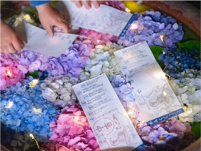 荘内神社 水みくじ