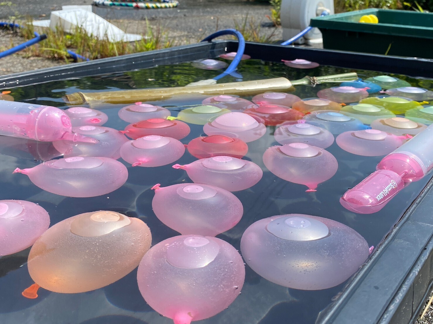 じゆうのもり　流しそうめん①