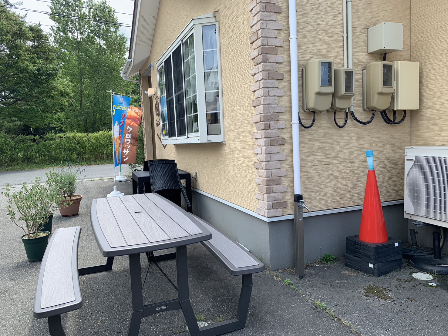 メーテール　テラス席