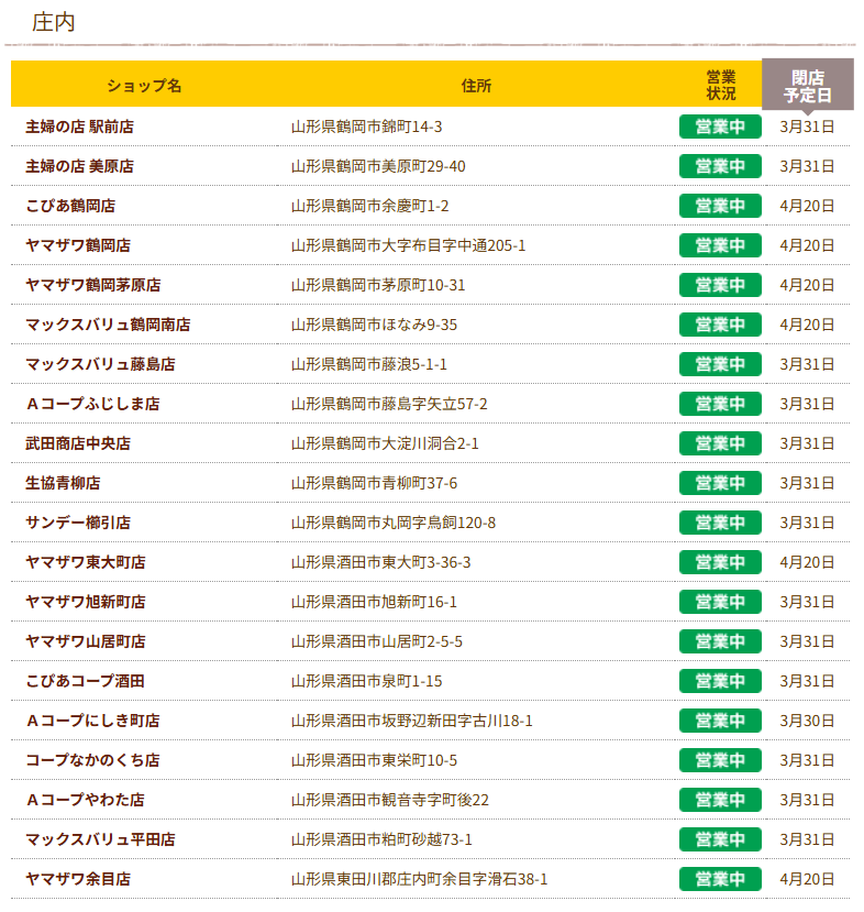 あじまん　閉店日　2024-2025