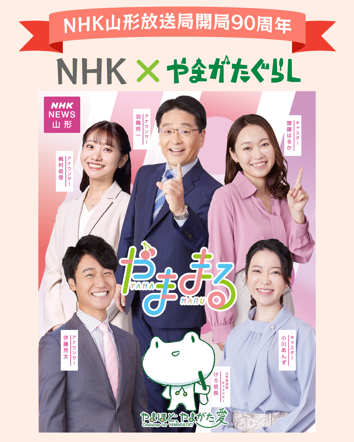 【NHK×やまぐら】「あの中谷アナだ!」4度目の山形赴任で局長に就任。1日密着で見えた素顔