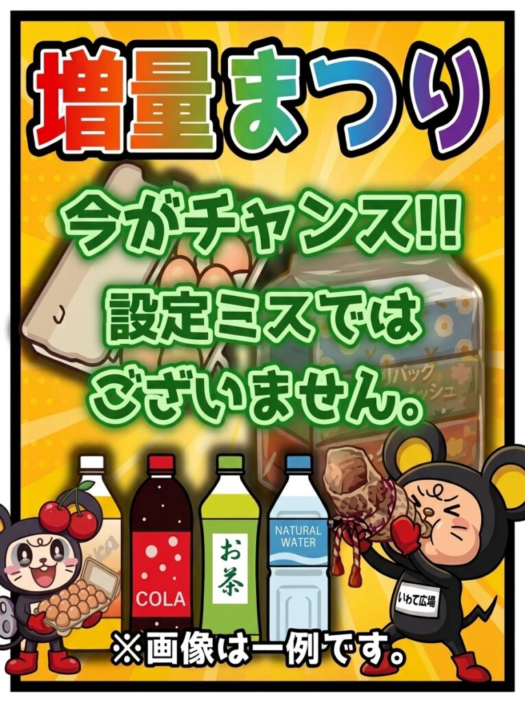 景品増量まつり